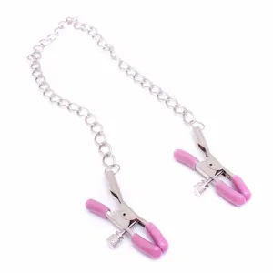 0320AE  Pretty Pink Nipples Rubber Tipped Adjustable Clamps
