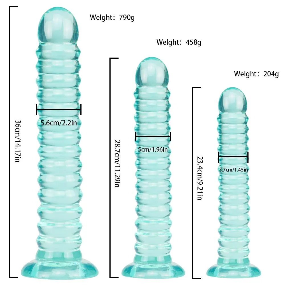 14 Inch Crystal Transparent Super Long and Thick Penis