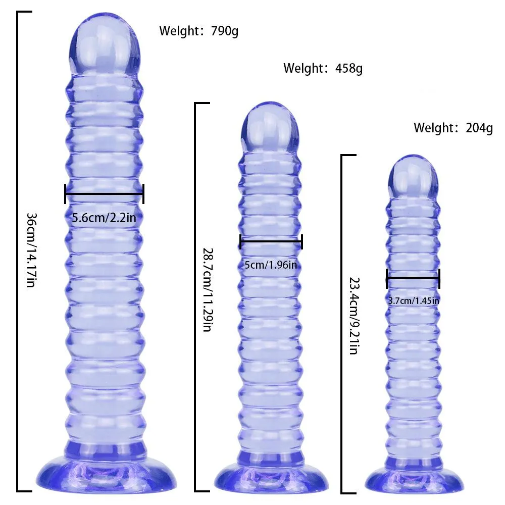 14 Inch Crystal Transparent Super Long and Thick Penis