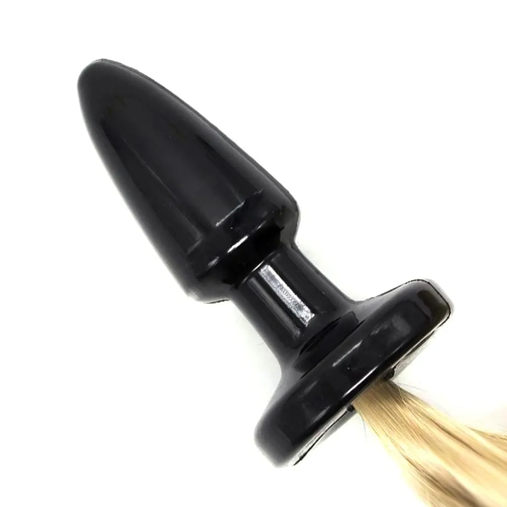 20 Tail Plug Blonde Pony Silicone