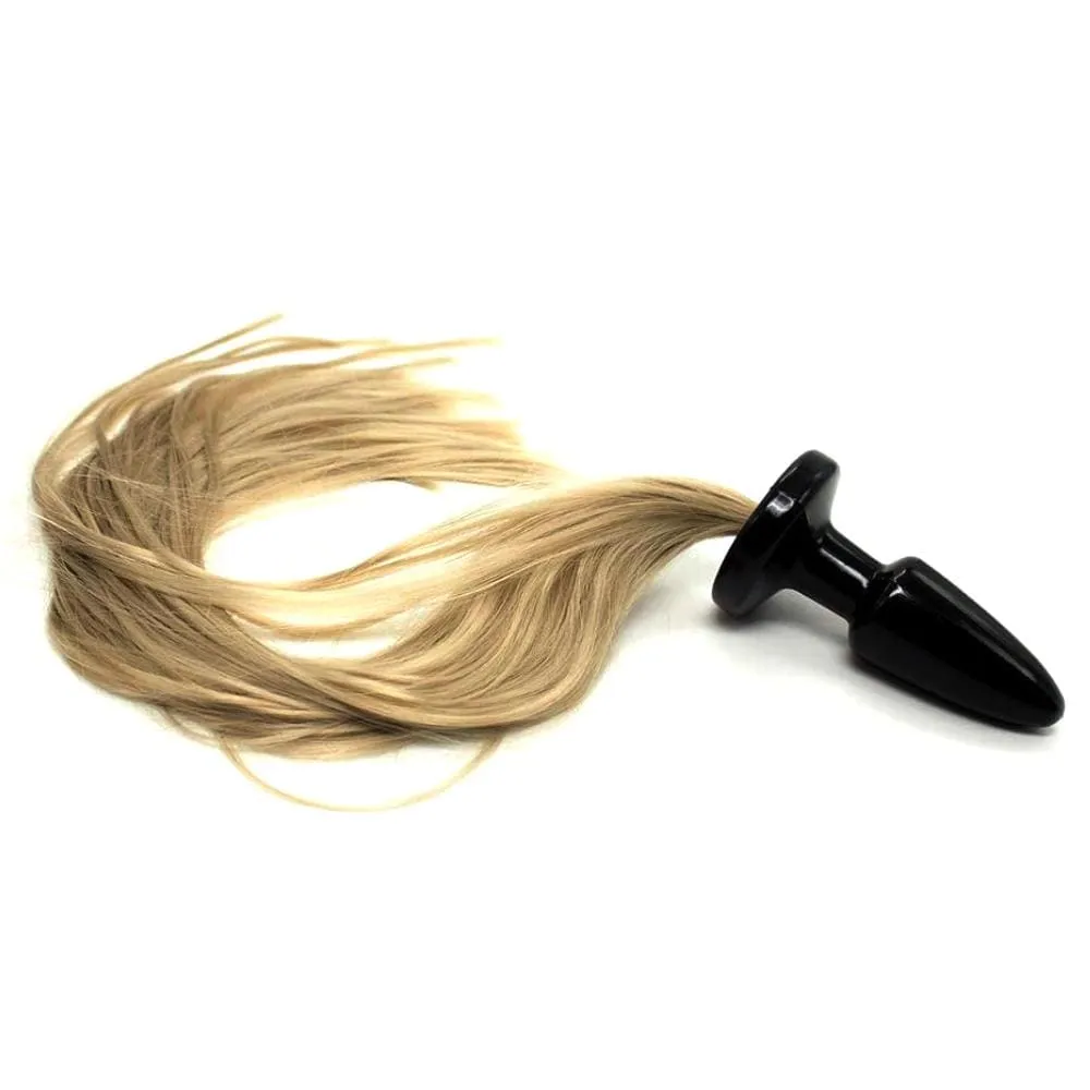 20 Tail Plug Blonde Pony Silicone