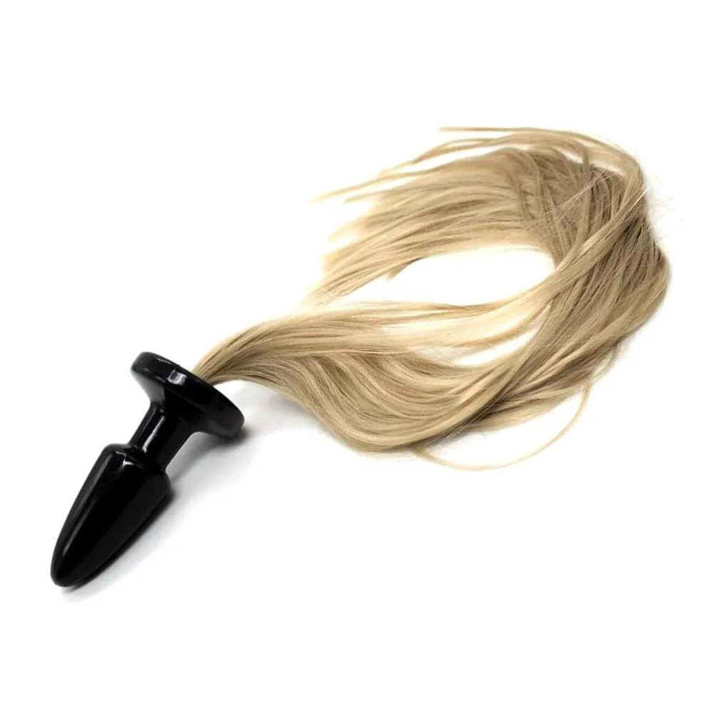 20 Tail Plug Blonde Pony Silicone