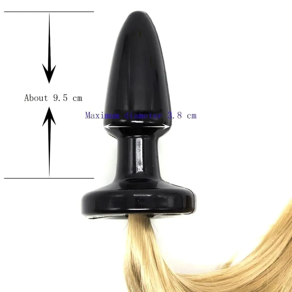 20 Tail Plug Blonde Pony Silicone