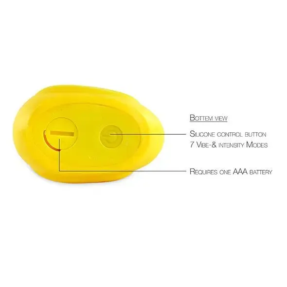 3-inch Yellow Extra-quiet Duckie Mini Clitoral Massager