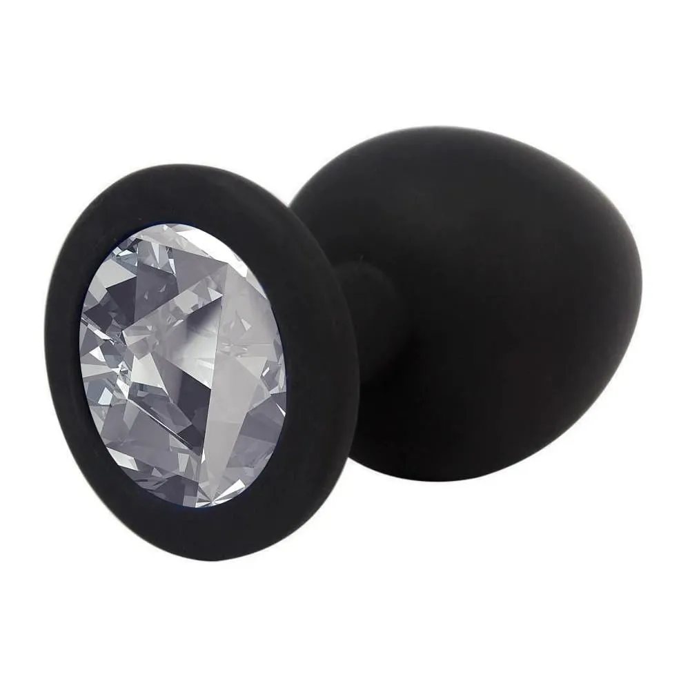 3 sizes 8 Colors Jeweled Silicone Plug