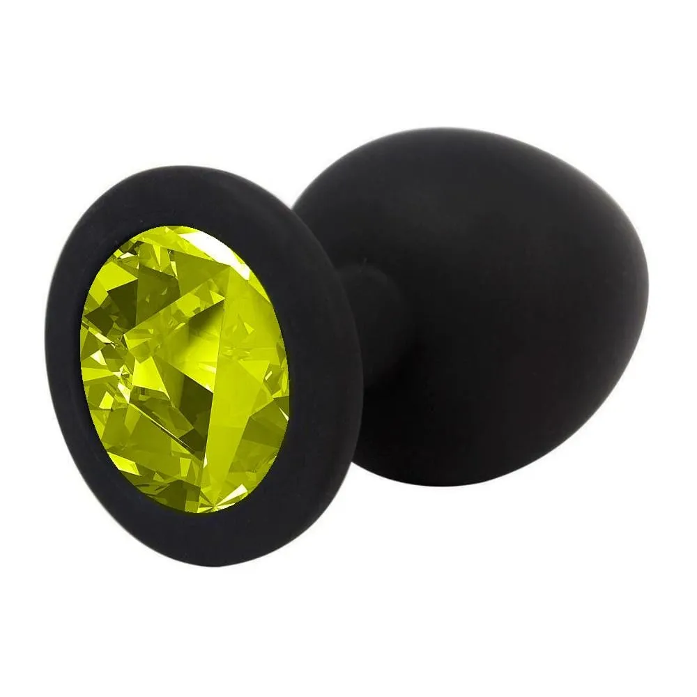 3 sizes 8 Colors Jeweled Silicone Plug