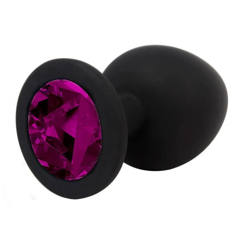 3 sizes 8 Colors Jeweled Silicone Plug