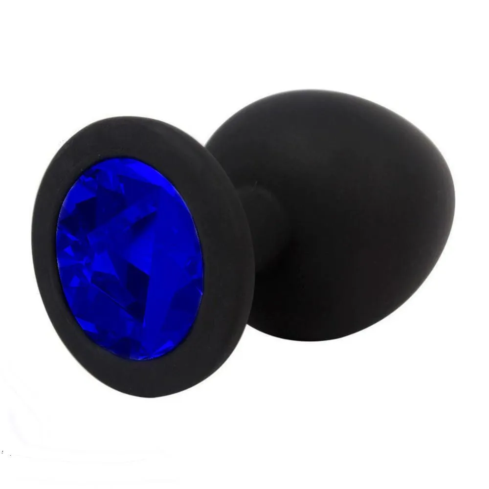 3 sizes 8 Colors Jeweled Silicone Plug