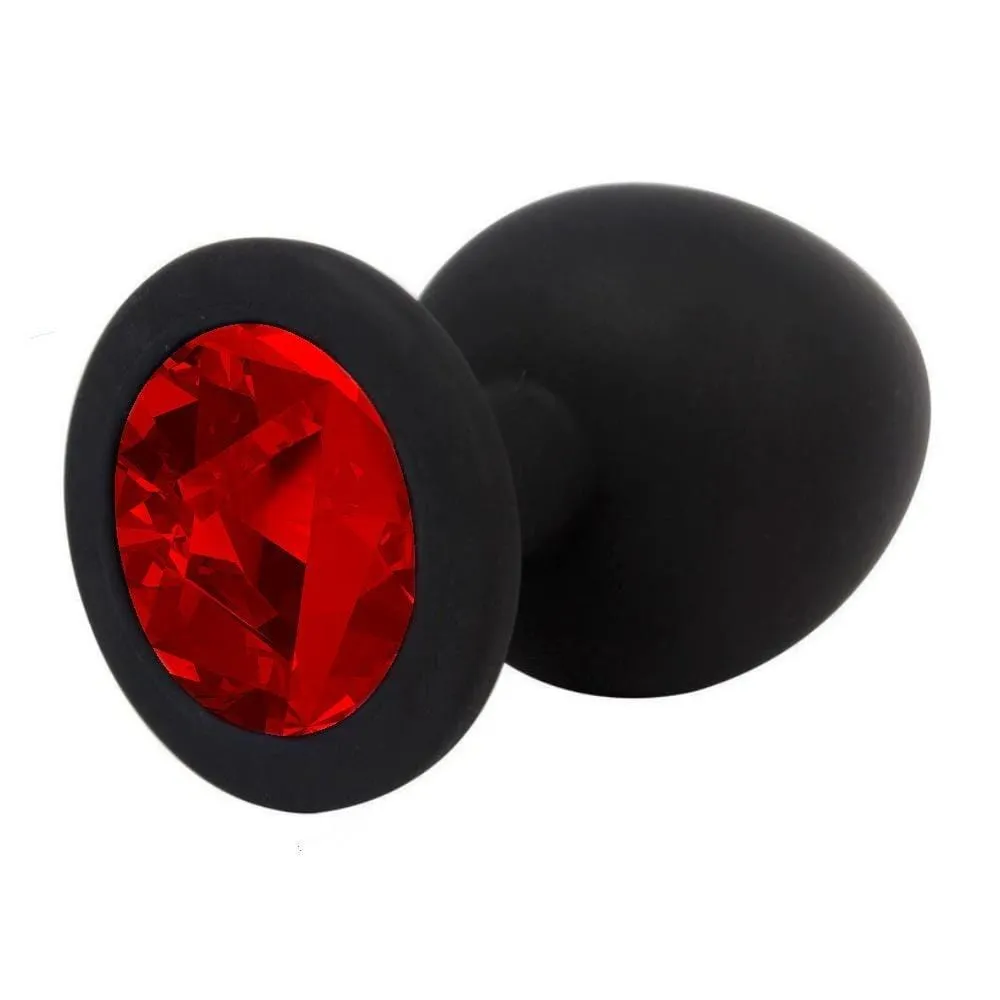 3 sizes 8 Colors Jeweled Silicone Plug