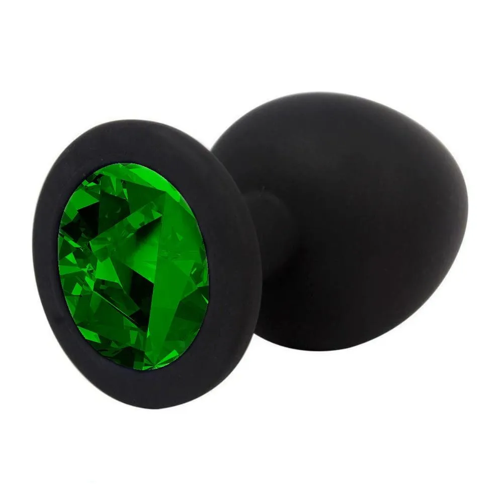 3 sizes 8 Colors Jeweled Silicone Plug
