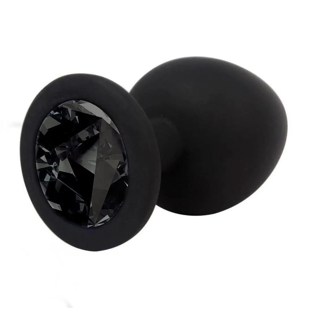 3 sizes 8 Colors Jeweled Silicone Plug