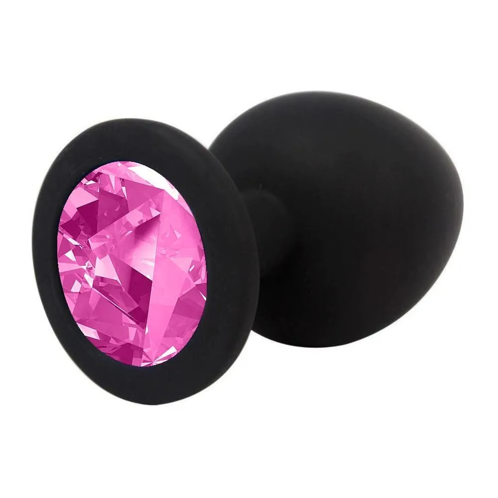 3 sizes 8 Colors Jeweled Silicone Plug