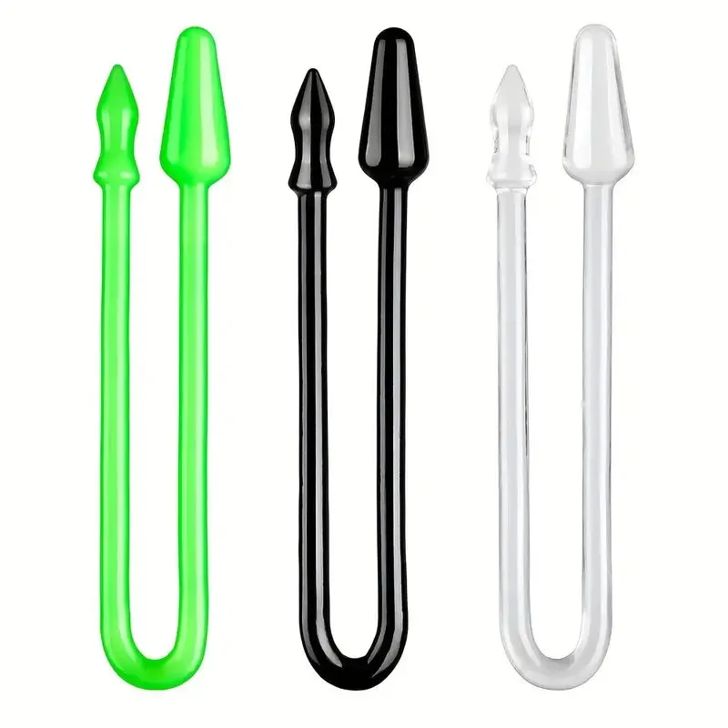 35.43inch Extra Long Transparent Dual-Ended Dragon Anal Plugs For Men