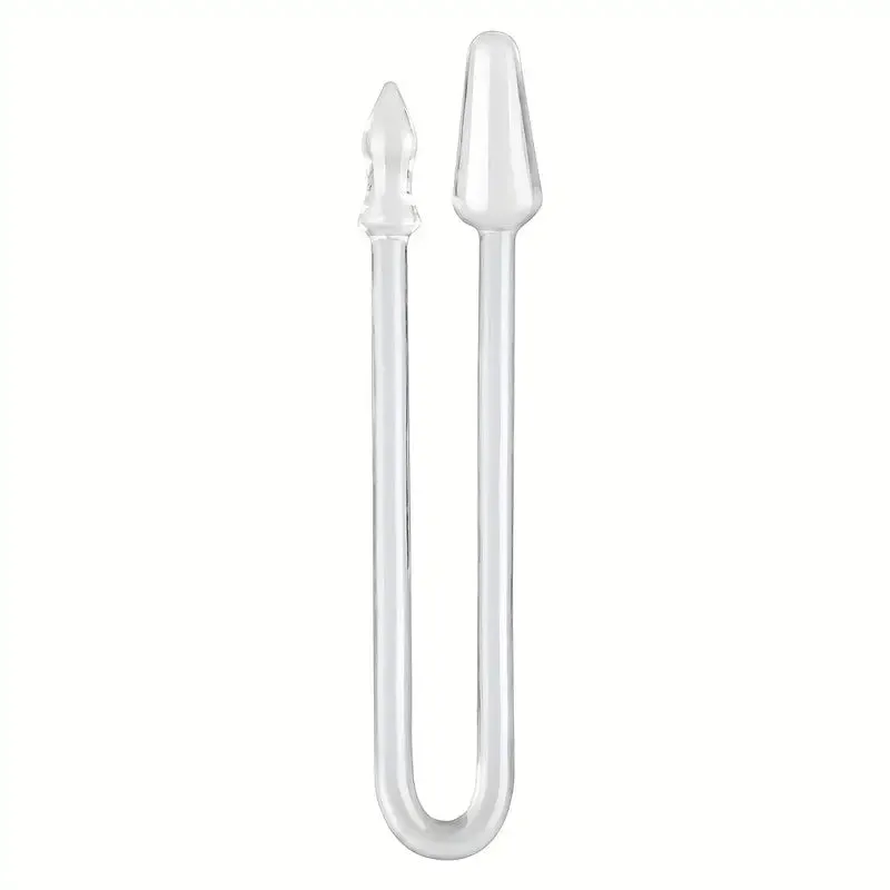 35.43inch Extra Long Transparent Dual-Ended Dragon Anal Plugs For Men