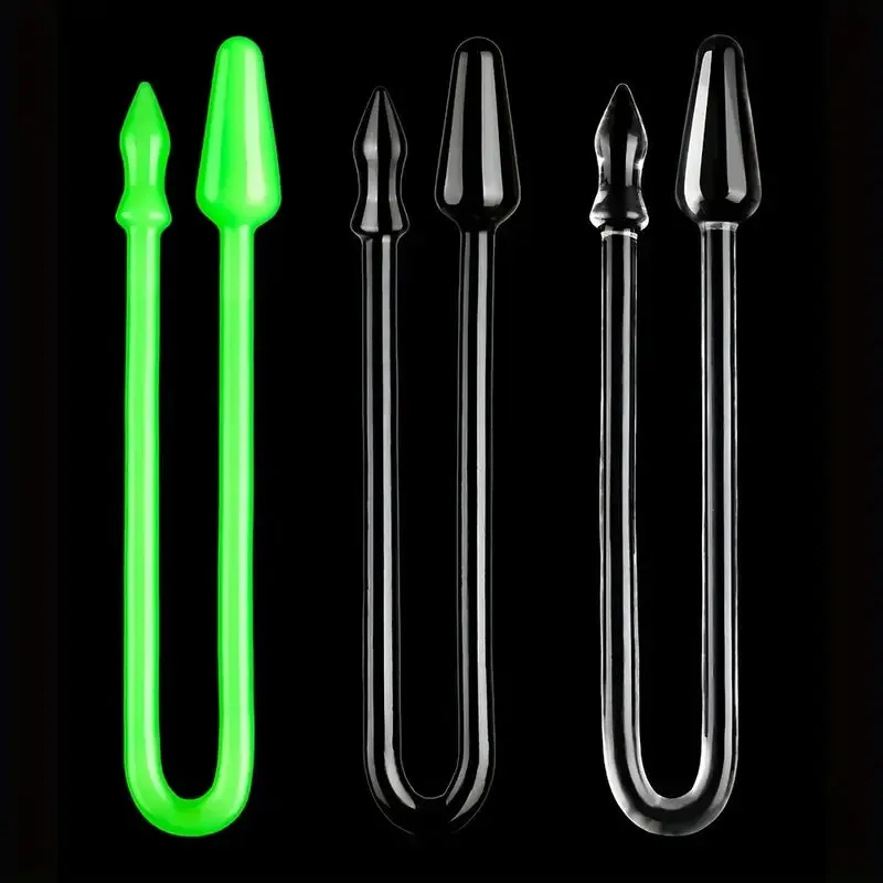 35.43inch Extra Long Transparent Dual-Ended Dragon Anal Plugs For Men