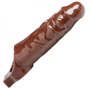 8.5-inch Size Matters Brown Cock-enhancing Penis Sleeve