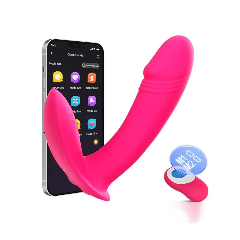 Adult Sex Toy Panty Vibrators Dildo with 9 Thrusting & Vibrating Modes