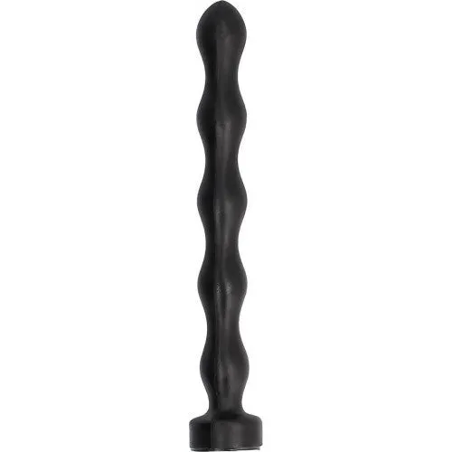 All Black Long Anal beads butt plug 32 cm