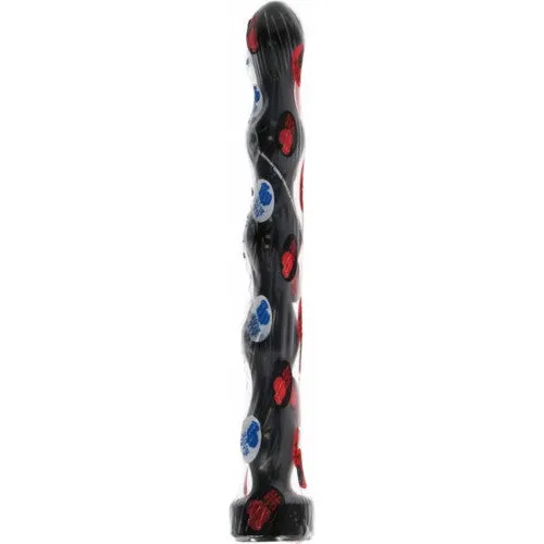 All Black Long Anal beads butt plug 32 cm