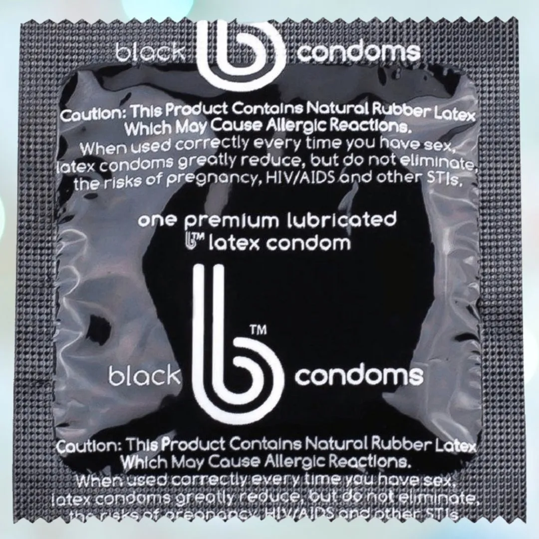 b Condoms Supreme Black Condoms