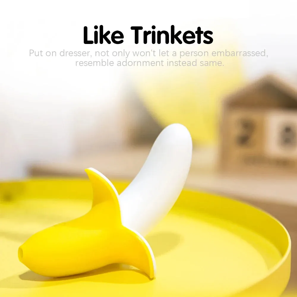 Banana Clitoral Vibrator Female Sex Toy - Nipple Clamp G Spot Clit Stimulator