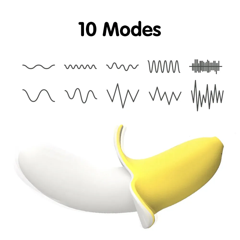 Banana Clitoral Vibrator Female Sex Toy - Nipple Clamp G Spot Clit Stimulator