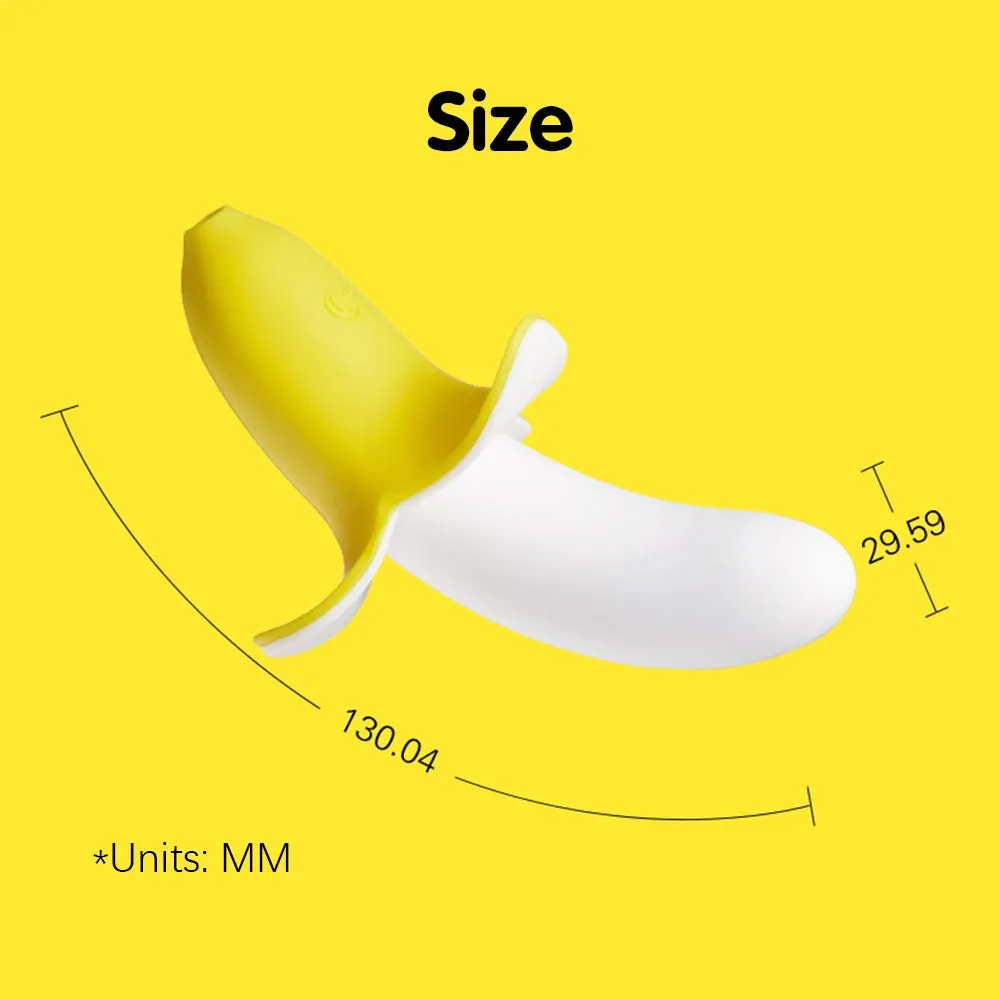 Banana Clitoral Vibrator Female Sex Toy - Nipple Clamp G Spot Clit Stimulator