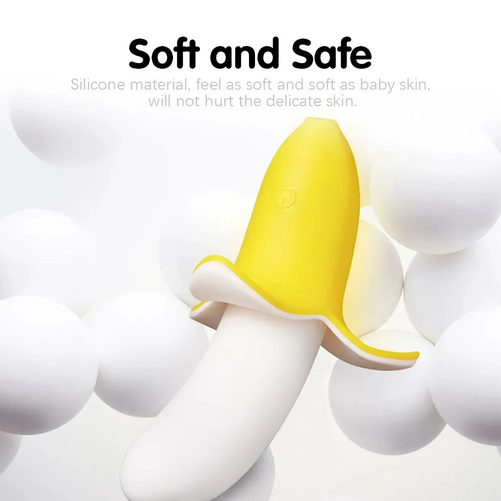 Banana Clitoral Vibrator Female Sex Toy - Nipple Clamp G Spot Clit Stimulator