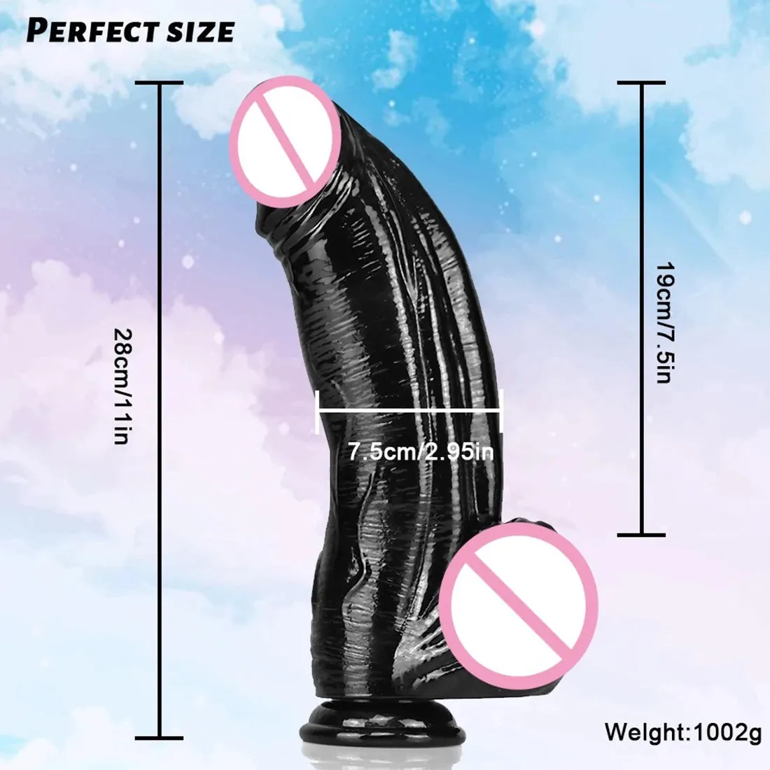 Big Dildo Anal Plug - Jelly Soft Silicone Anal Dilator G Spot Prostate Massage Milk