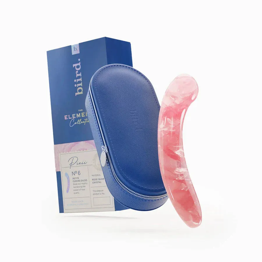 Biird Pixii Quartz Curved Crystal Dildo