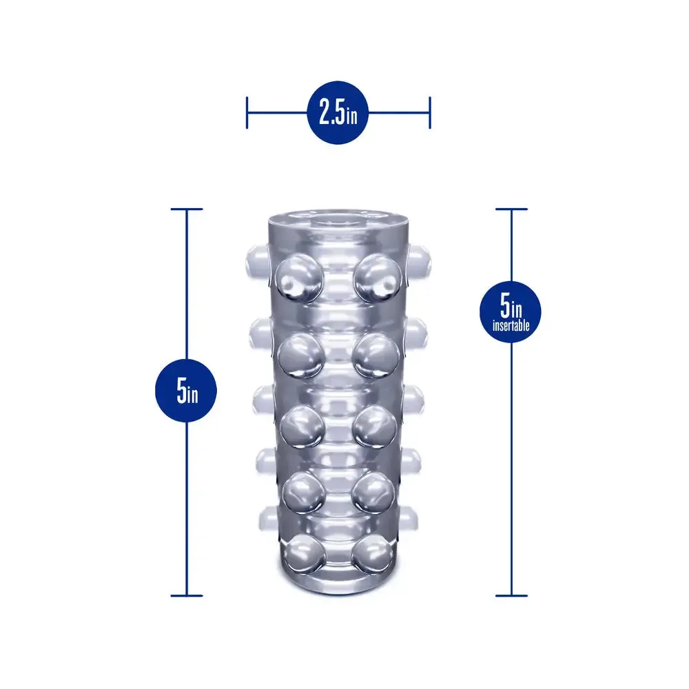 Blush Novelties 5-inch Clear Self Lubricating Stroker Masturbator