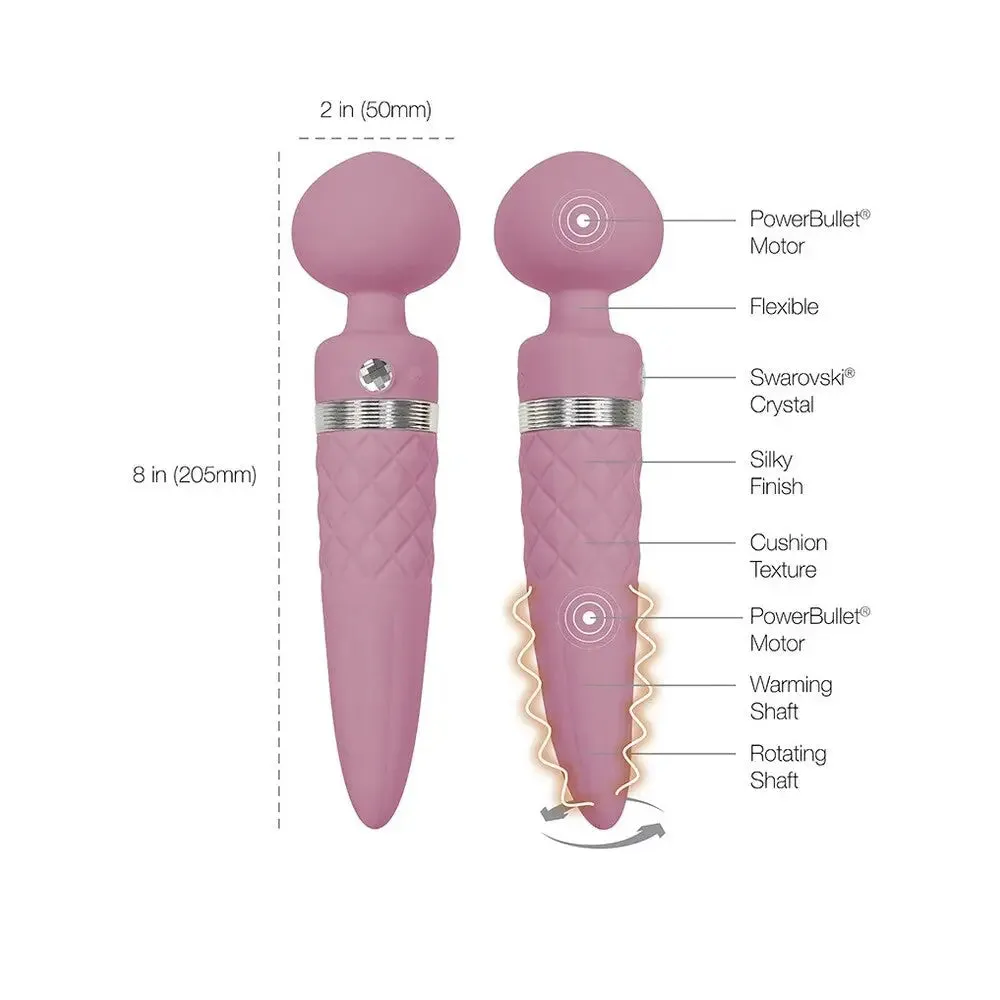 Bms Enterprises Silicone Pink Rechargeable Warming Wand Massager