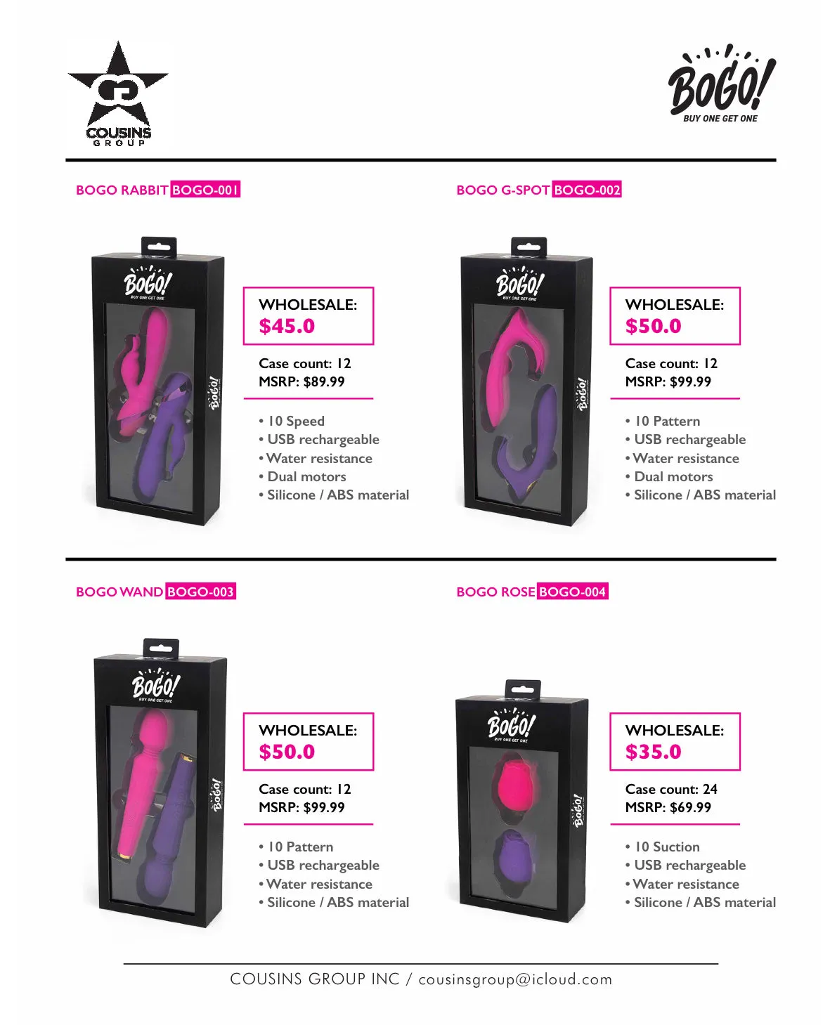 BOGO - Buy One Get One - G-Spot