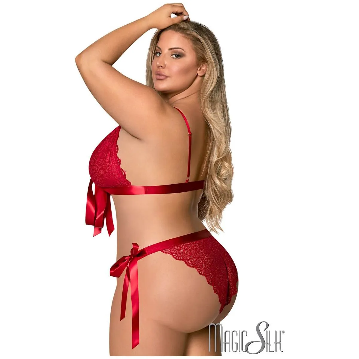 Bow Bra & Panty Set by Magic Silk
