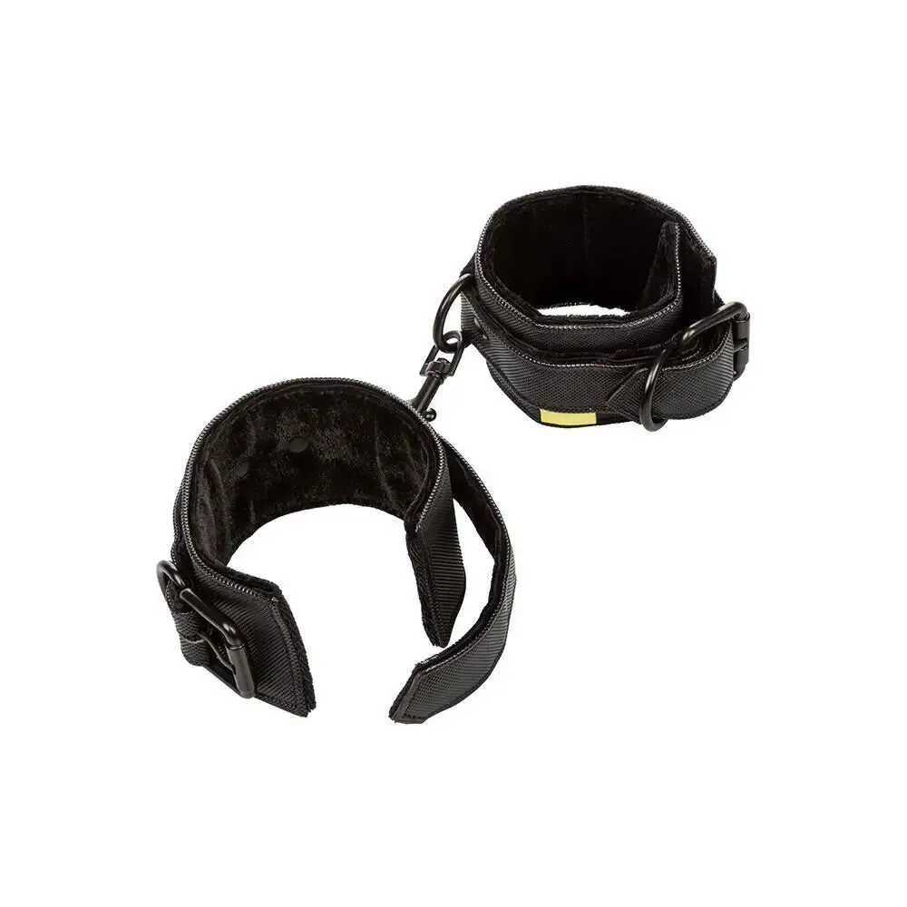 California Exotic Faux Leather Black Bdsm Bondage Wrist Cuffs