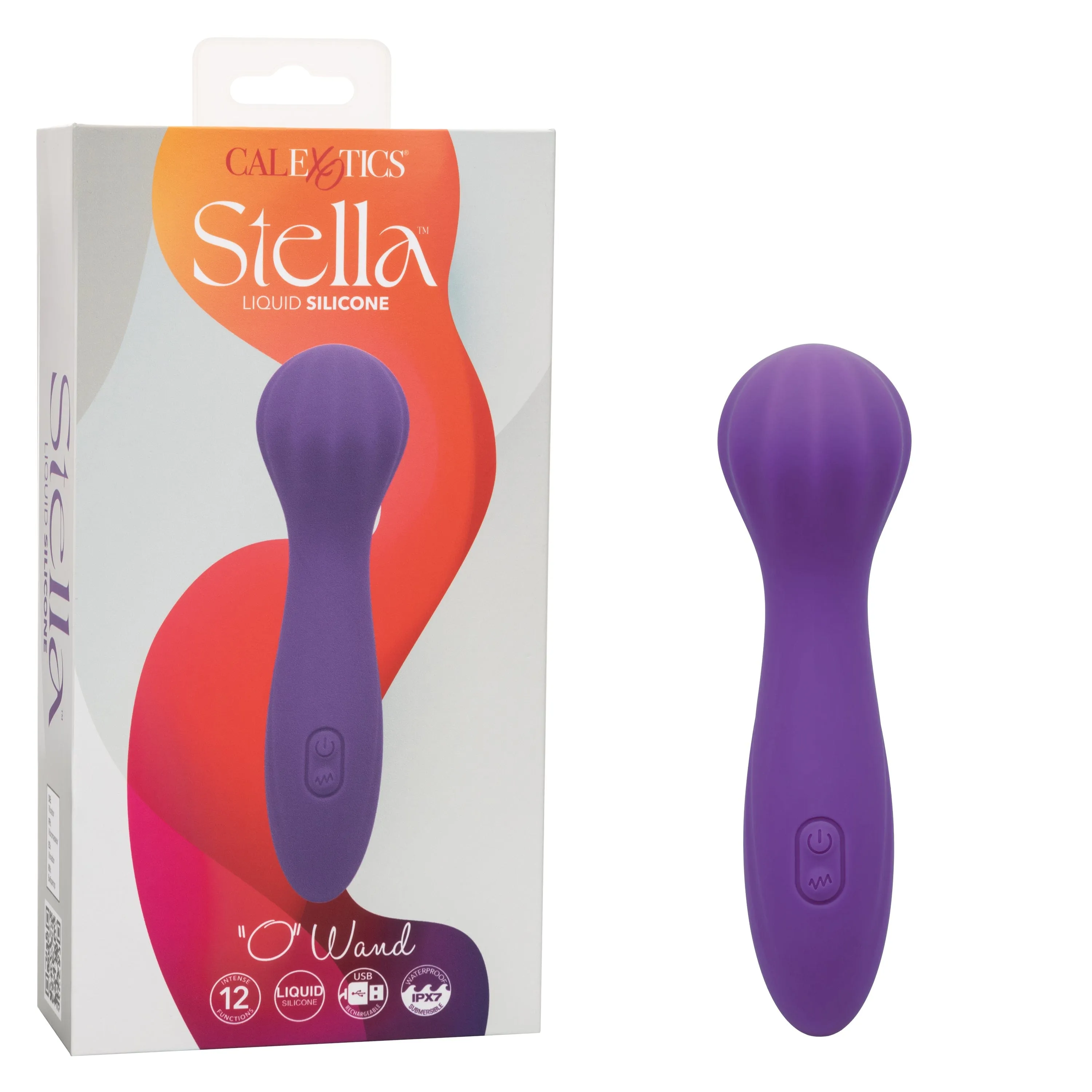 California Exotics - Stella Liquid Silicone O Wand Massager (Purple)