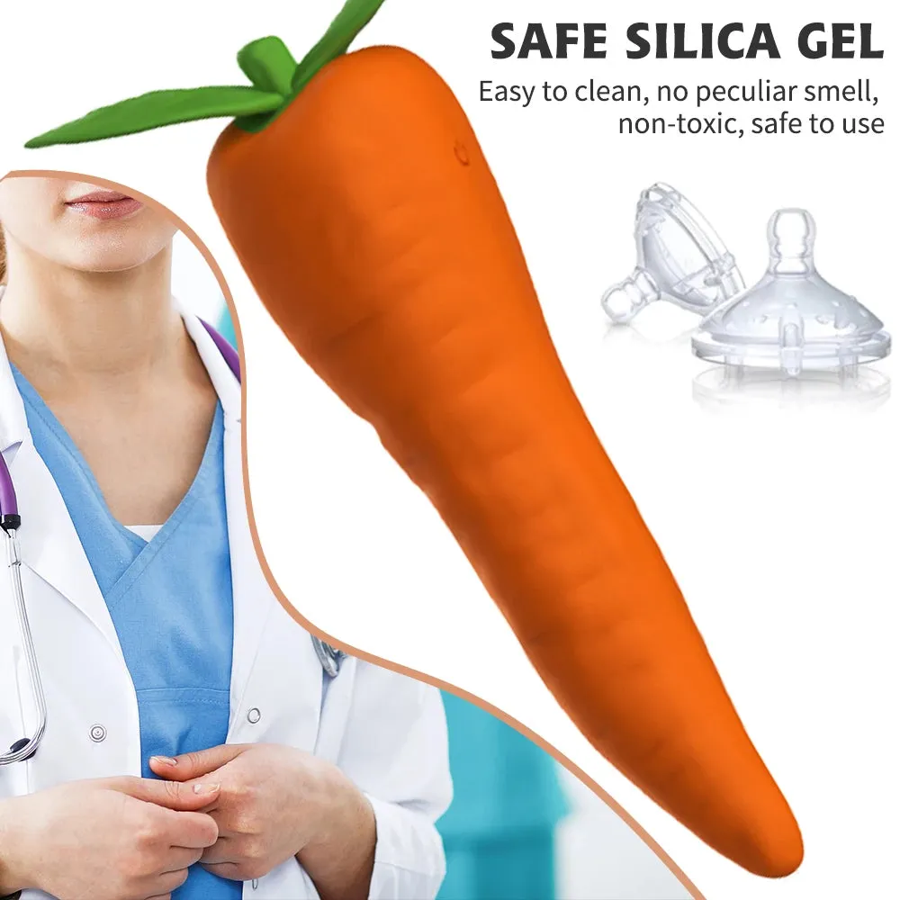 Carrot G Spot Vibrator - Nipple Clit Stimulator Female Sex Toys