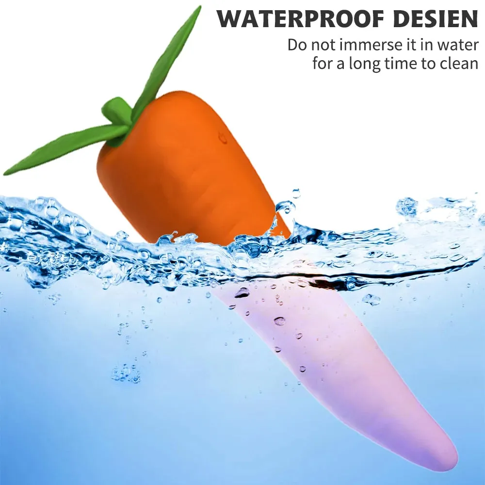 Carrot G Spot Vibrator - Nipple Clit Stimulator Female Sex Toys