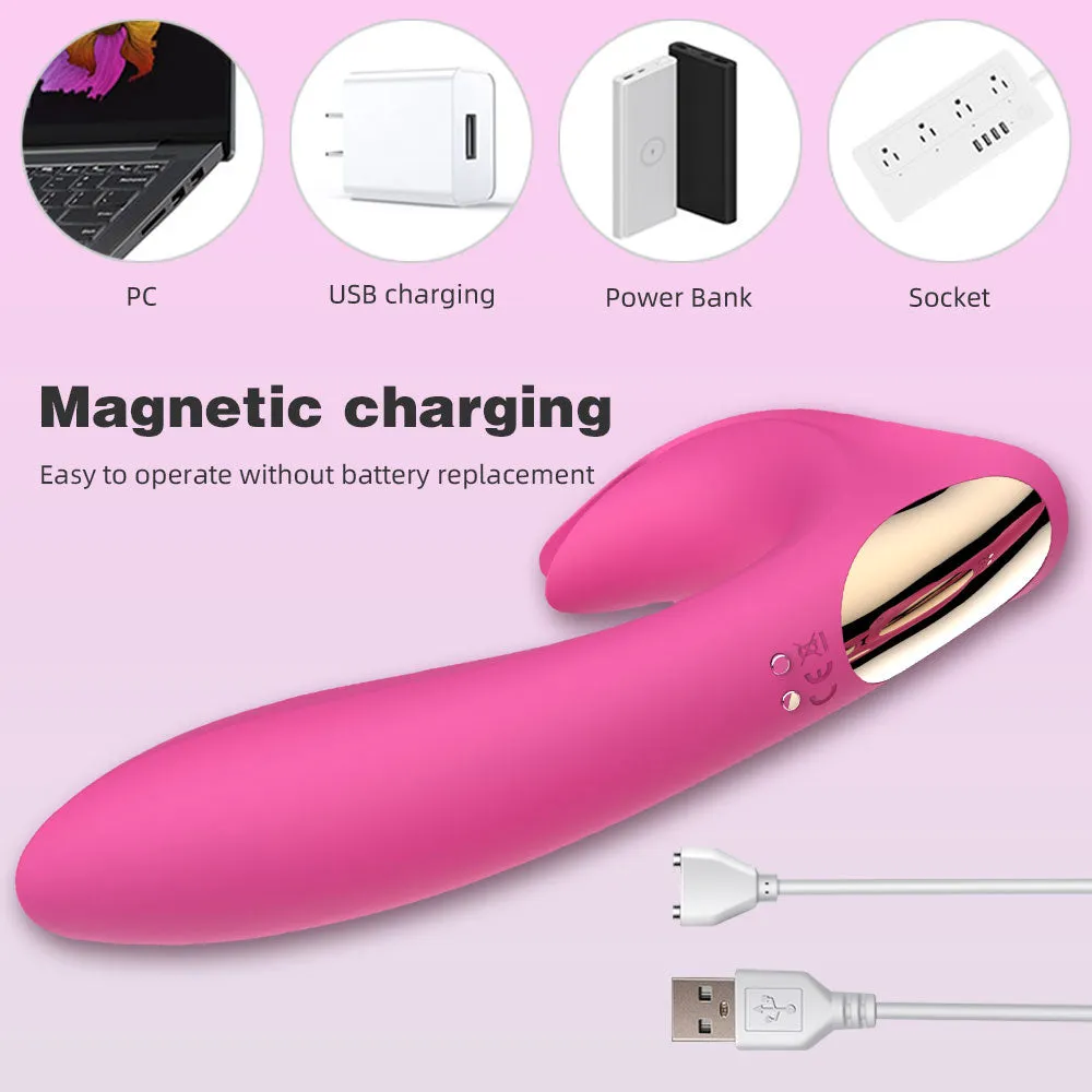 Clit Clamps G Spot Vibrator - Double End Clitoral Female Sex Toys