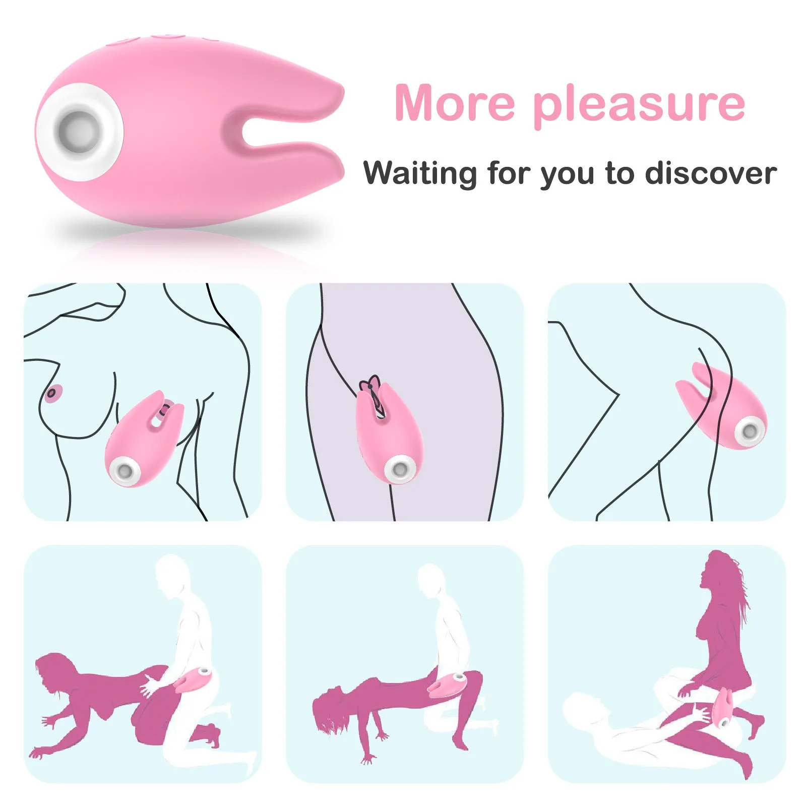 Clit Sucking Nipple Clamp Female Sex Toys - Extra Quiet Clitoral Vibrator
