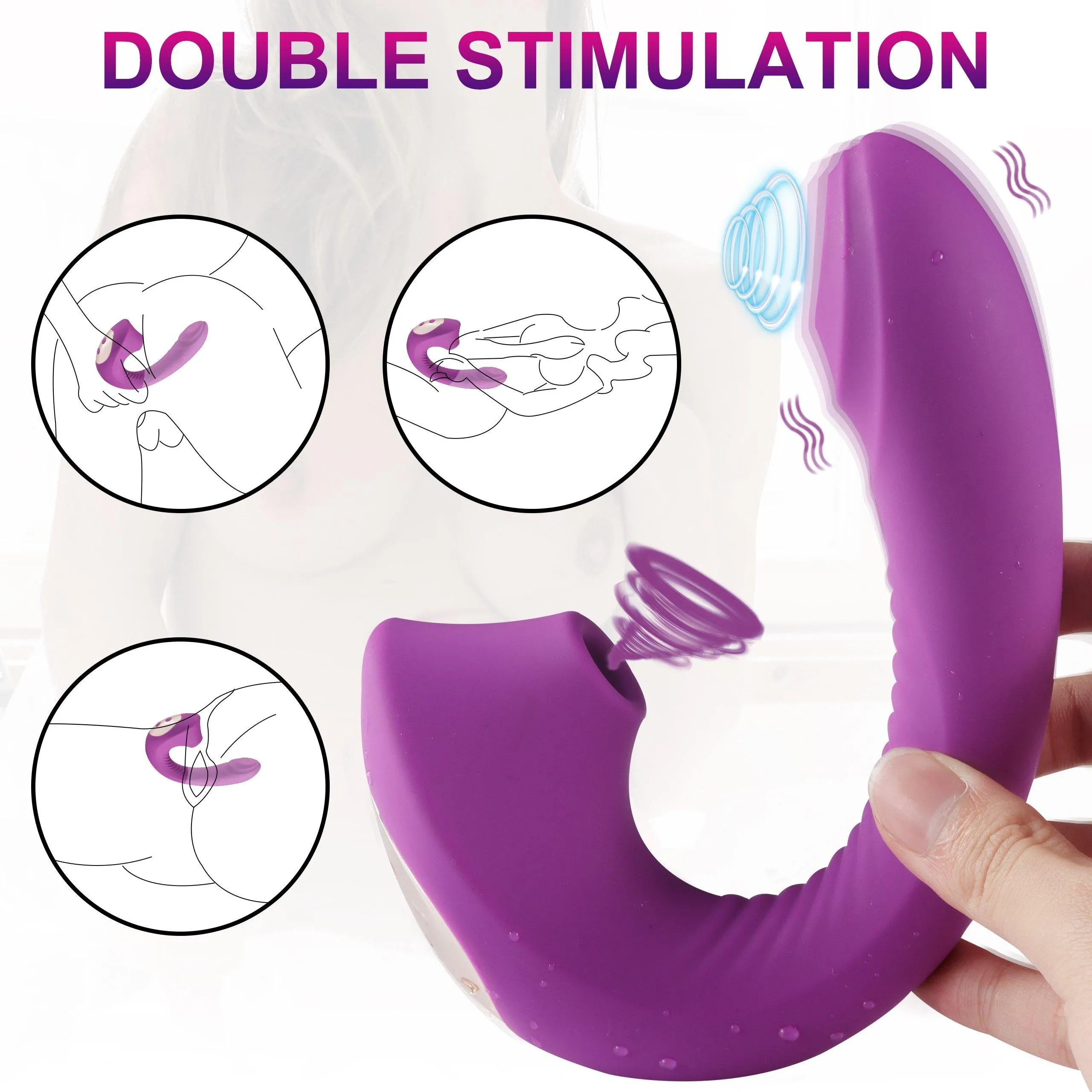 Clitoral Sucking Vibrator G-Spot Dildo Rabbit Clitoris Vibrators