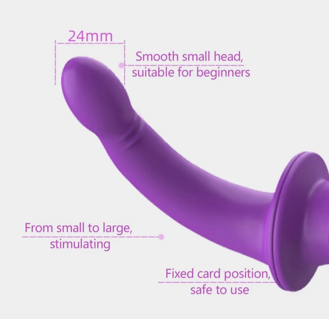 Come Closer Double Ended Dildo | Vagina | Anal | Purple | Soft Silicone