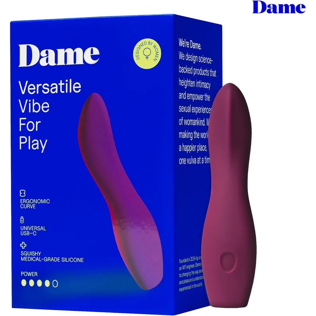Dame Dip 2.0 Bullet Vibrator Plum
