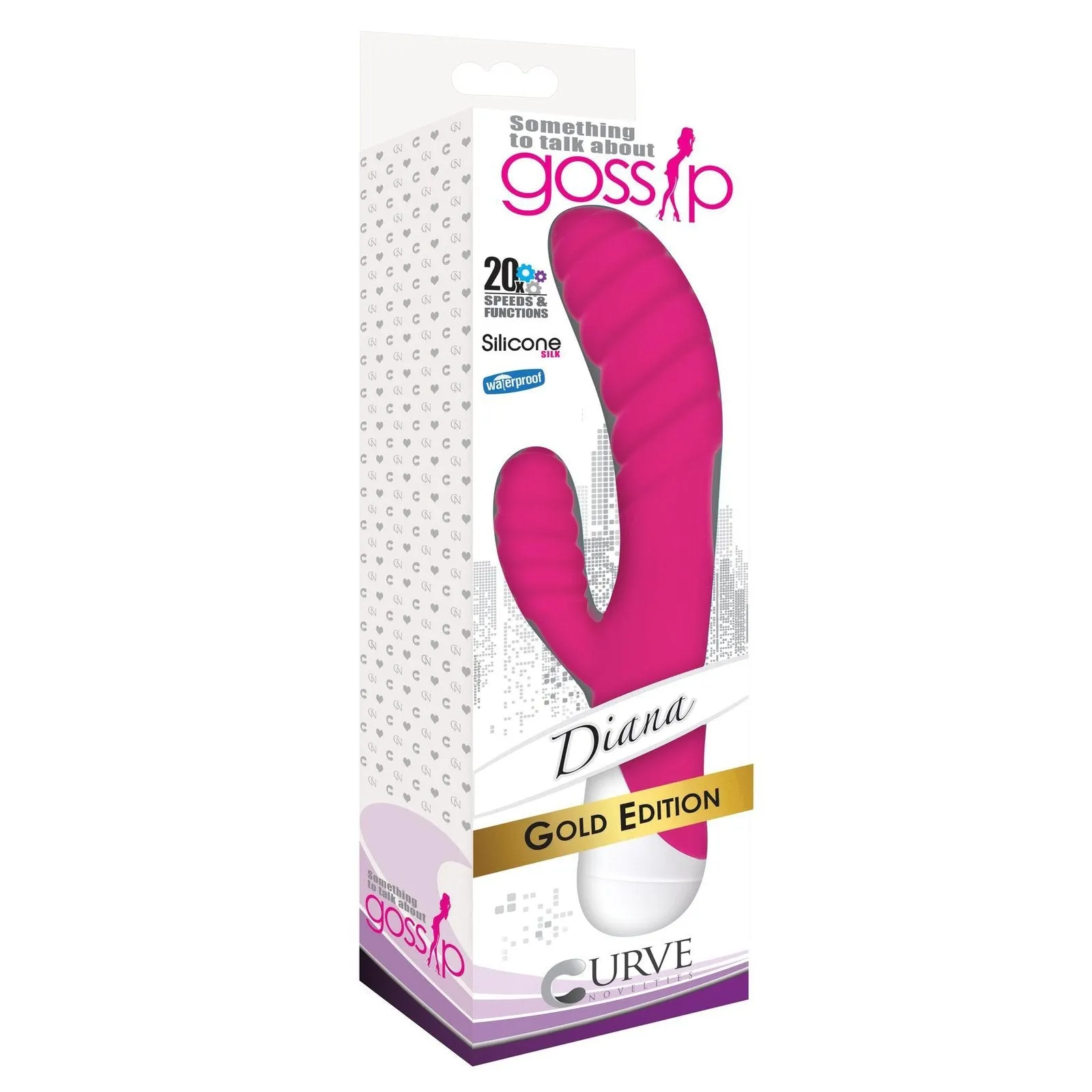 Diana 20x Rippled Silicone Rabbit Vibe