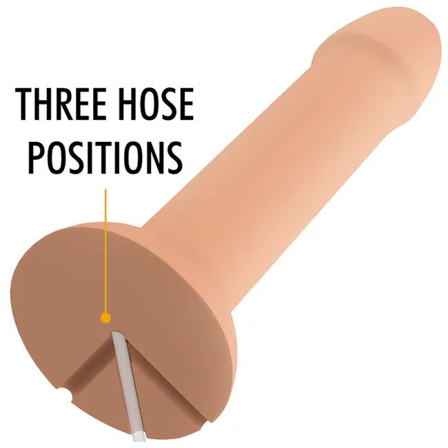 Dildo cu functie de ejaculare MYTHOLOGY Flipper Squirting Dildo. silicon moale si flexibil. culoarea pielii. 17 cm