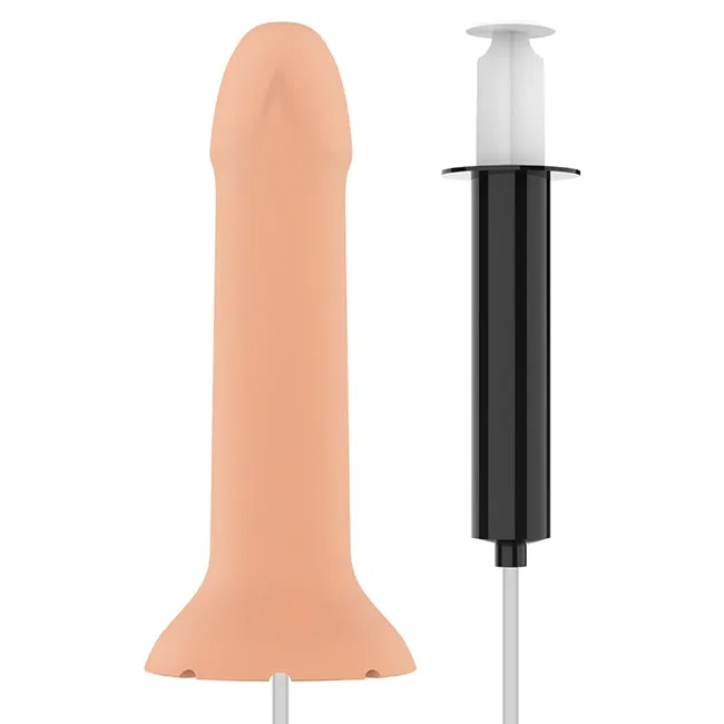 Dildo cu functie de ejaculare MYTHOLOGY Flipper Squirting Dildo. silicon moale si flexibil. culoarea pielii. 17 cm