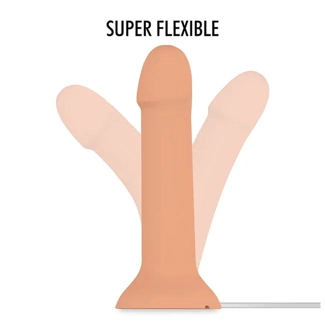 Dildo cu functie de ejaculare MYTHOLOGY Flipper Squirting Dildo. silicon moale si flexibil. culoarea pielii. 17 cm