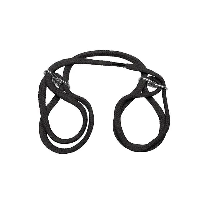 Doc Johnson - Japanese Style Bondage Wrist or Ankle Cotton Rope (Black)
