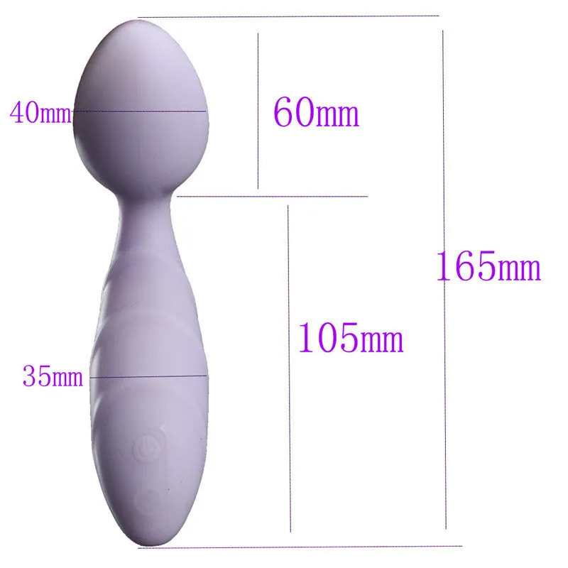 Double End Anal Dildo G Spot Vibrator - Changeable Clit Stimulator Anal Beads Prostate Massager