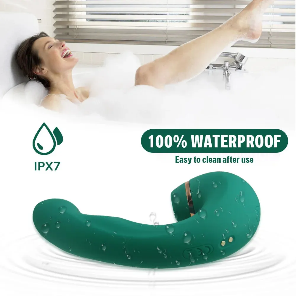 Double End Dildo Vibrator - G Spot Vibrator Clit Sucking Sex Toys for Women